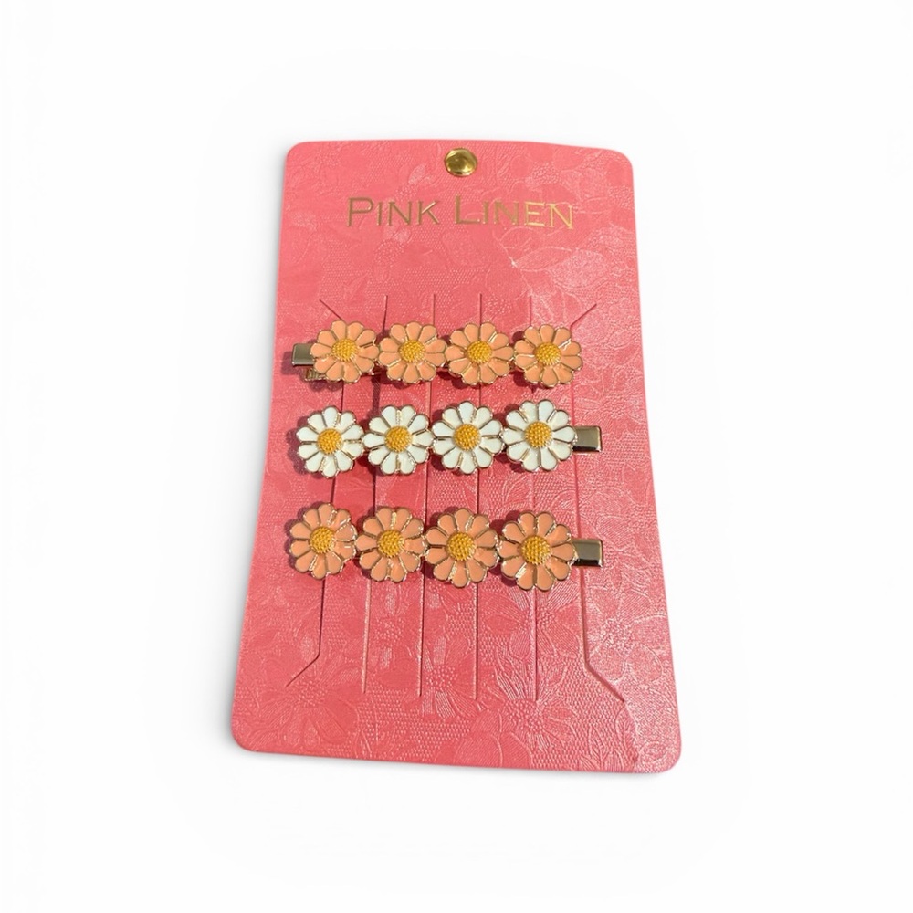 Flower Hair clips- Set of 3